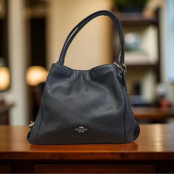 Coach Black Leather Shoulder Bag - Picture 2 of 13